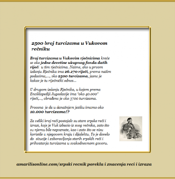 Turicizmi u Vukovom rečniku