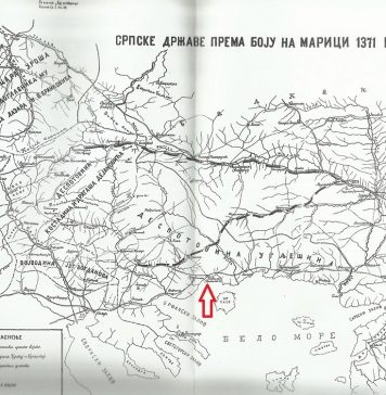 Granice Dušanovog carstva Hristopolje, Morunac Kavala - despotovina Ugljesiina