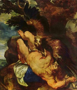 Prometej, simbol Vodolije Rubens